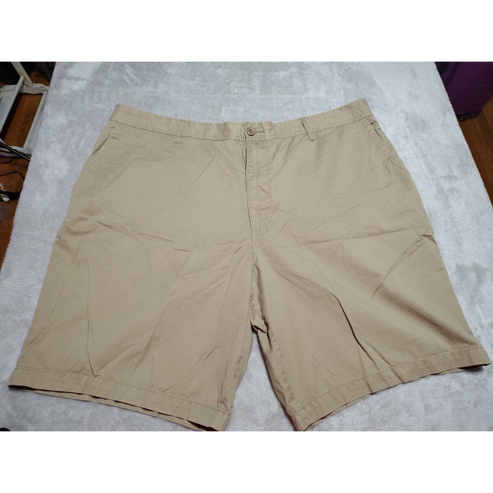 Claiborne Chino Shorts Men Khaki 45x9.5 Tan Cotton Preppy College Outdoor Beach